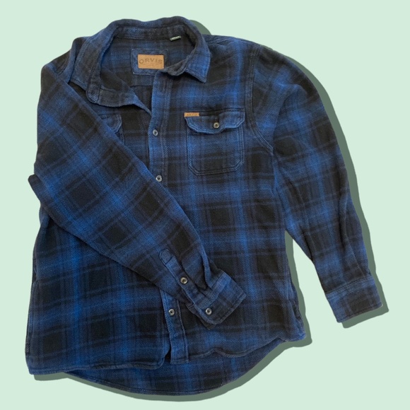Orvis Other - Orvis Black and Blue Mens Flannel